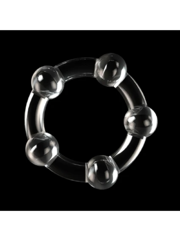 Boncuklu Penis Halkası Şeffaf Renk