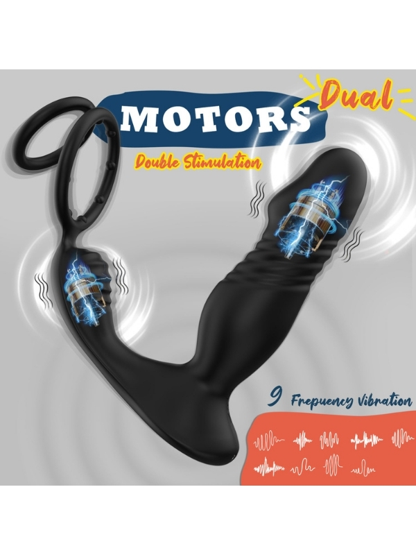 Censan 5in1 Telefon Kontrollü Titreşimli İleri Geri Vibratör