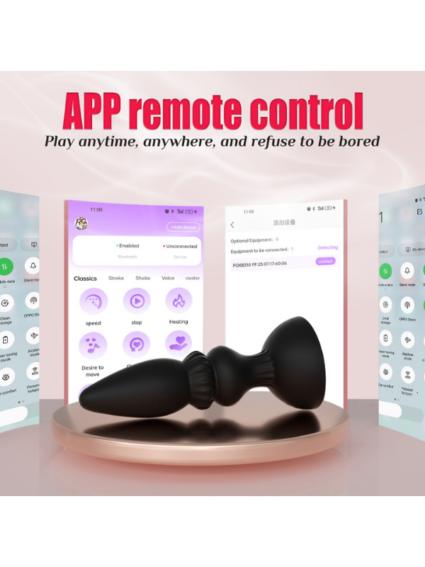 Censan FoxShow APP Kontrollü Teleskopik Prostat Stimülatörü