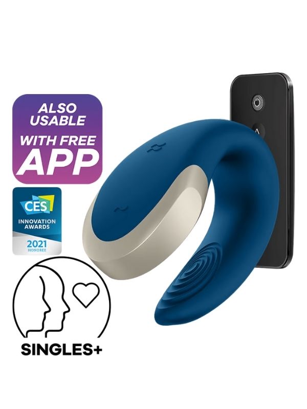 Censan Satisfyer Double Love Telefon Kontrollü ve Uzaktan Kumandalı Giyilebilir Vibratör