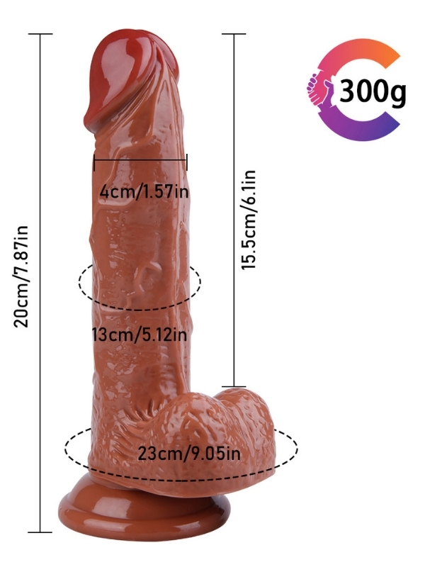 Noctis 20cm Kahverengi Dildo No:17