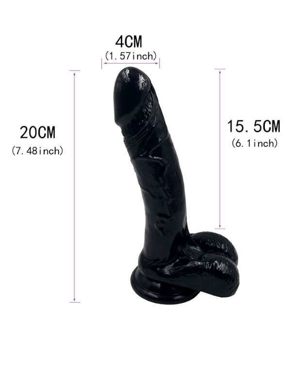 Noctis Siyah 19,2 cm Realistik Dildo No:184